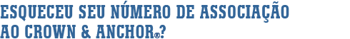 Esqueci meu número de associado
